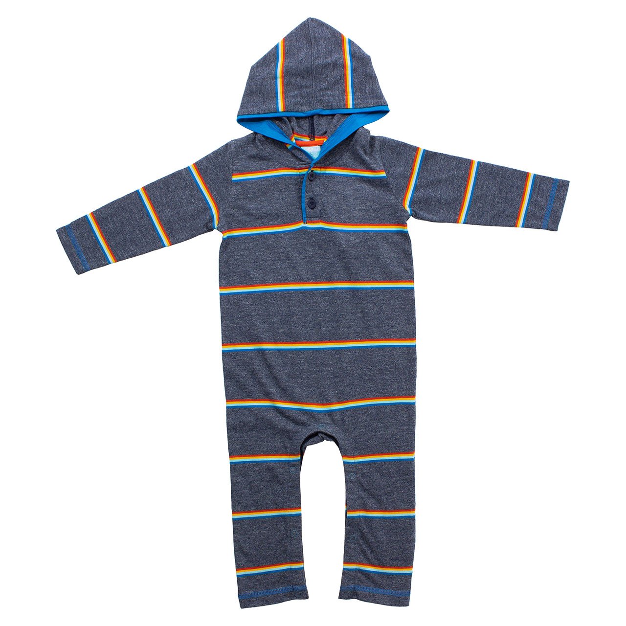 Dustin Romper Baby in sophisticated colors, featuring long sleeves and eco-friendly fabric, perfect for active infants.