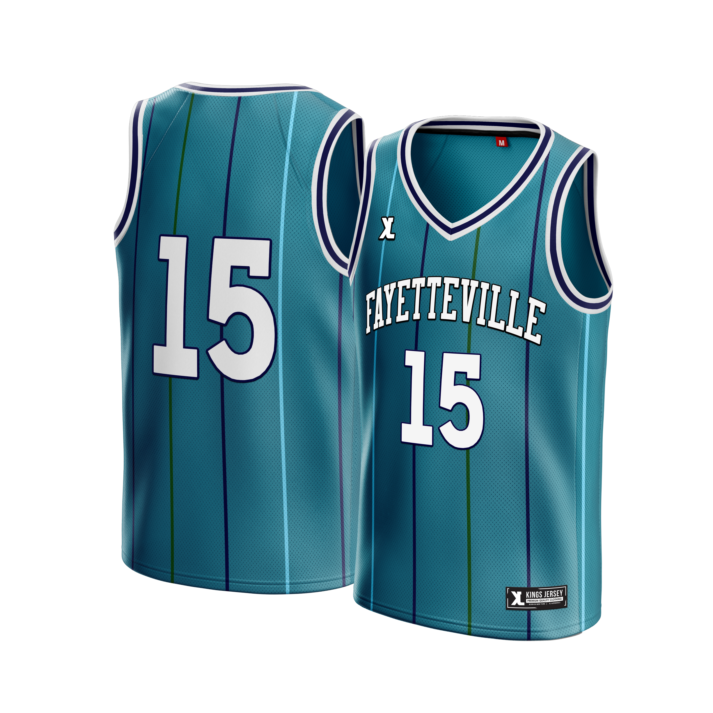 Fayetteville Jersey featuring a modern design with vibrant colors, perfect for sports and casual wear.