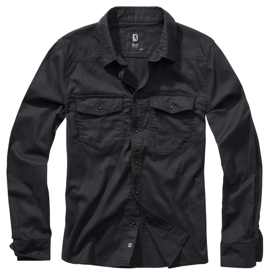 A classic Flanell Shirt made of 100% cotton, featuring a straight-cut design, two large buttoned chest pockets, and a button placket.