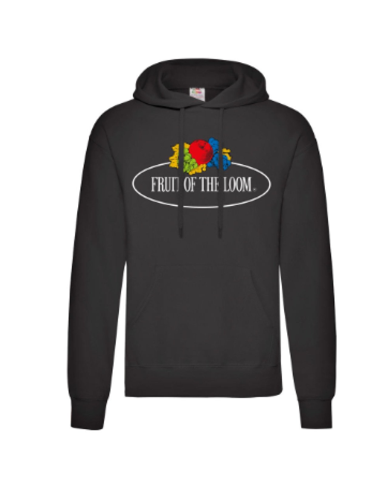 FOTL Vintage Classic Hoodie featuring a large logo print, double hood, and kangaroo pocket in a stylish design.