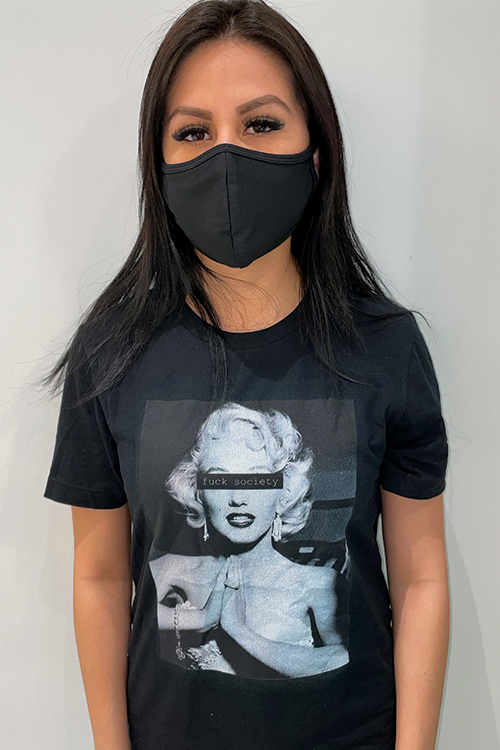 A stylish unisex Fuck Society T-Shirt made from soft ring-spun cotton, featuring a bold graphic design that promotes individuality.