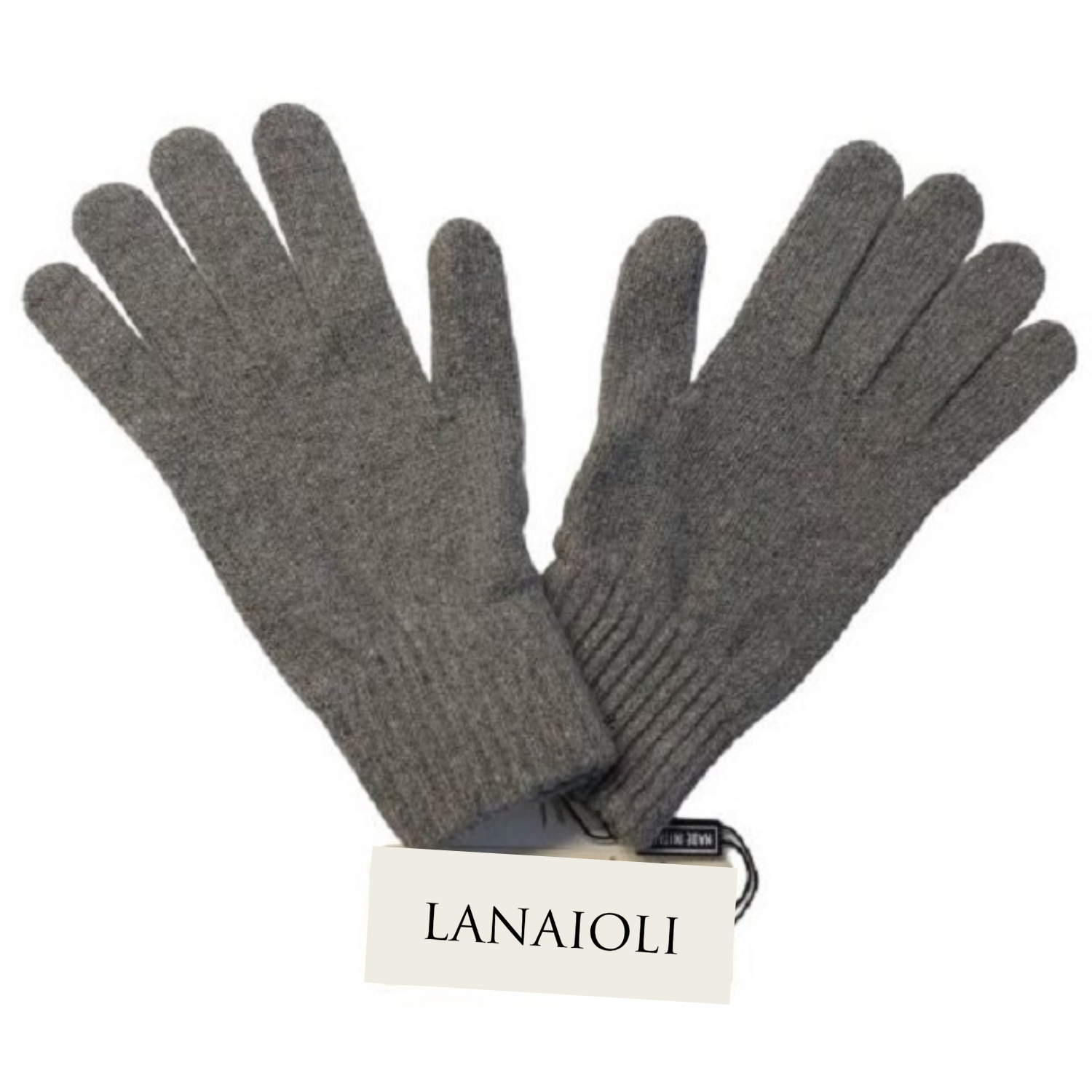 Guanti da uomo in cashmere rigenerato, morbidi e caldi, perfetti per l'inverno.