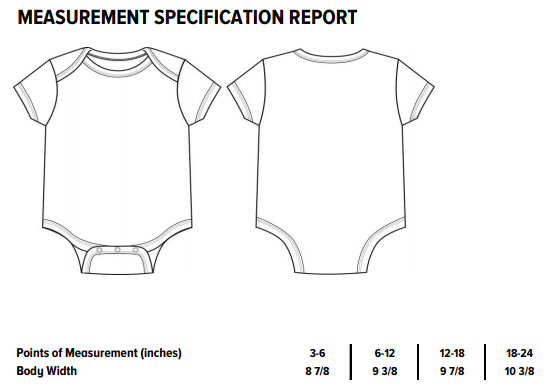 Infant Trees Onesie in heather gray featuring a forest green graphic design, made from 100% ringspun cotton.