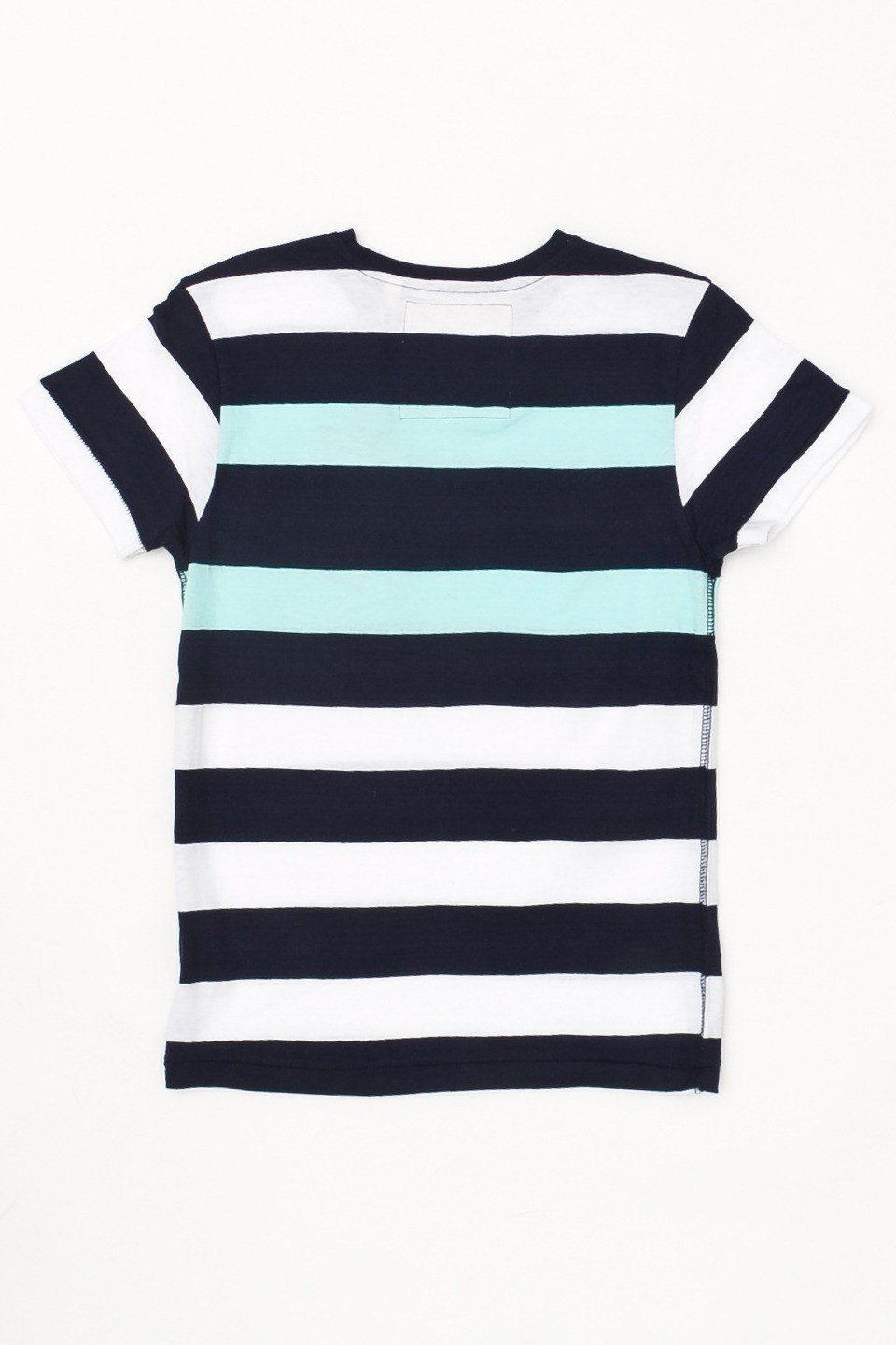 Jamison Tee Boy featuring trendy stripes and a contrast pocket, perfect for casual wear.