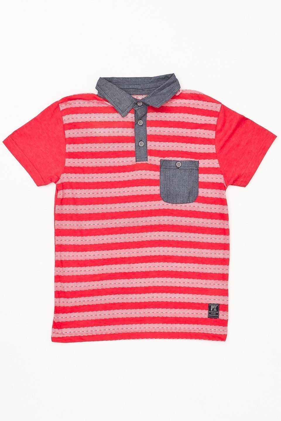 Kyle Polo Boy in vibrant colors, showcasing modern cut and 100% cotton fabric, perfect for casual outings.