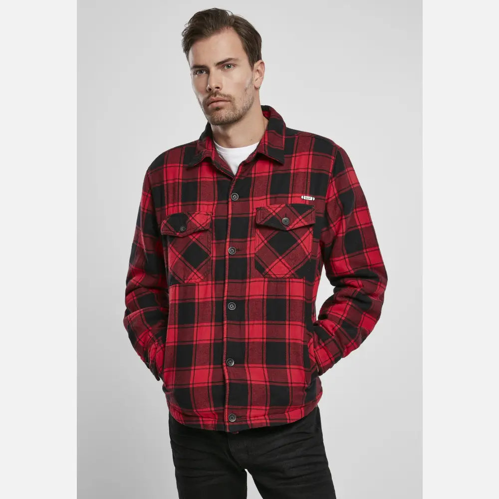 Light Lumber Style Jacket Shirt featuring a classic lumberjack design with flannel lining and multiple pockets.