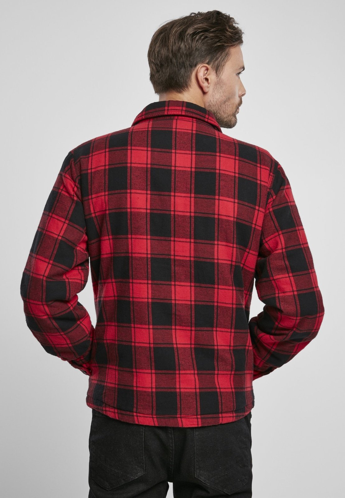 Light Lumber Style Jacket Shirt featuring a classic lumberjack design with flannel lining and multiple pockets.