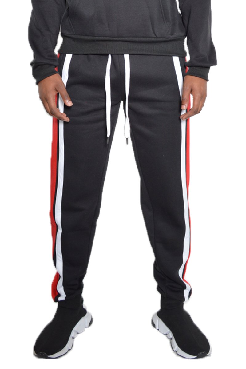 MARX Cotton Sweat Pants in a casual setting, showcasing their comfortable fit and standard pockets.