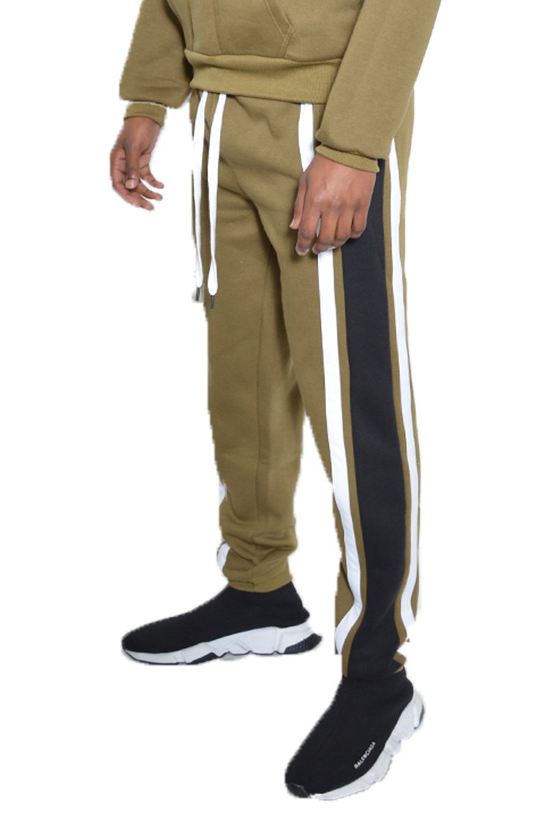 MARX Cotton Sweat Pants in a casual setting, showcasing their soft fabric and standard pockets.