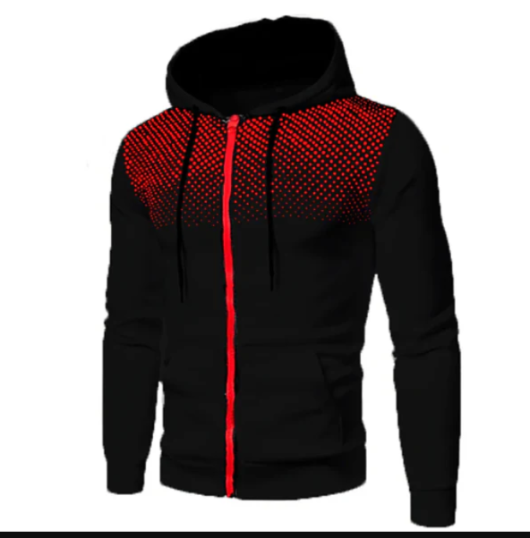 Men's Lightweight Zipped Up Hoodie in various colors, showcasing its stylish design and full zip feature.