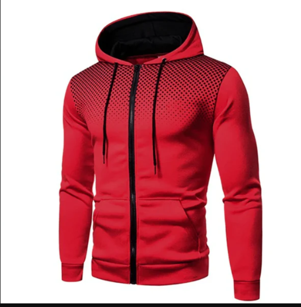 Men's Lightweight Zipped Up Hoodie in various colors, showcasing its stylish design and full zip feature.