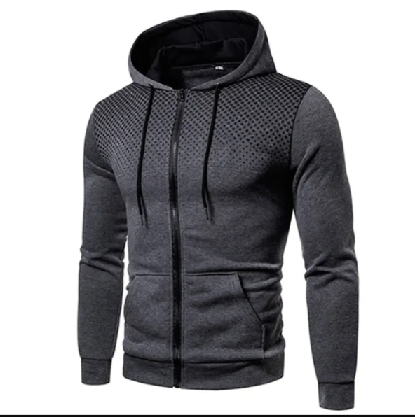 Men's Lightweight Zipped Up Hoodie in various colors, showcasing its stylish design and full zip feature.