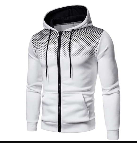 Men's Lightweight Zipped Up Hoodie in various colors, showcasing its stylish design and full zip feature.