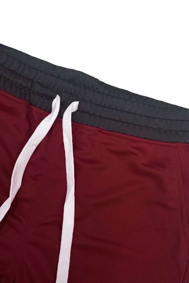 Men's Striped Basketball Active Jordan Shorts featuring an elastic waistband, drawstring, and stylish stripes.