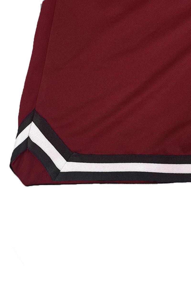 Men's Striped Basketball Active Jordan Shorts featuring an elastic waistband, drawstring, and stylish stripes.