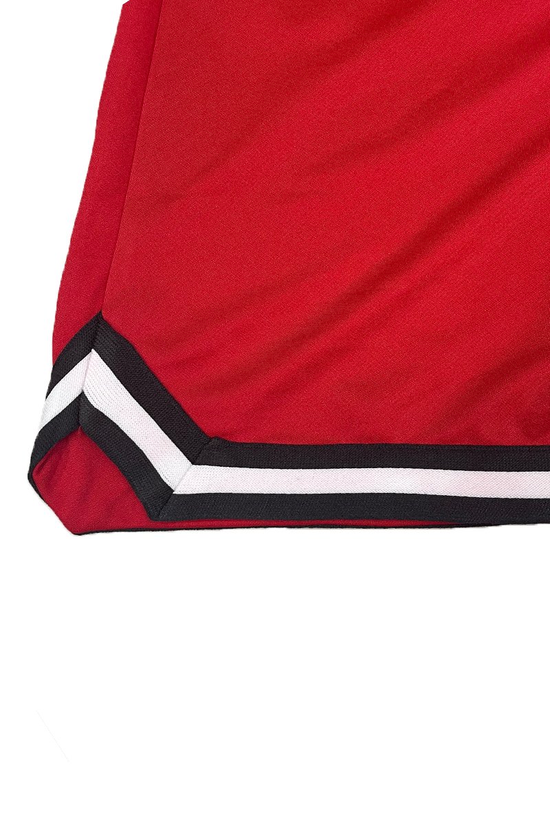 Mens Striped Basketball Active Jordan Shorts featuring an elastic waistband, drawstring, and stylish contrast details.