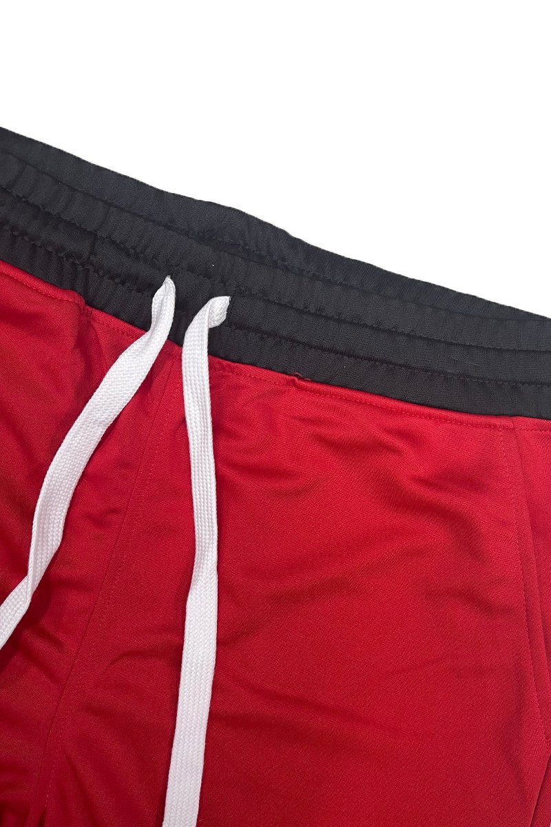 Mens Striped Basketball Active Jordan Shorts featuring an elastic waistband, drawstring, and stylish contrast details.