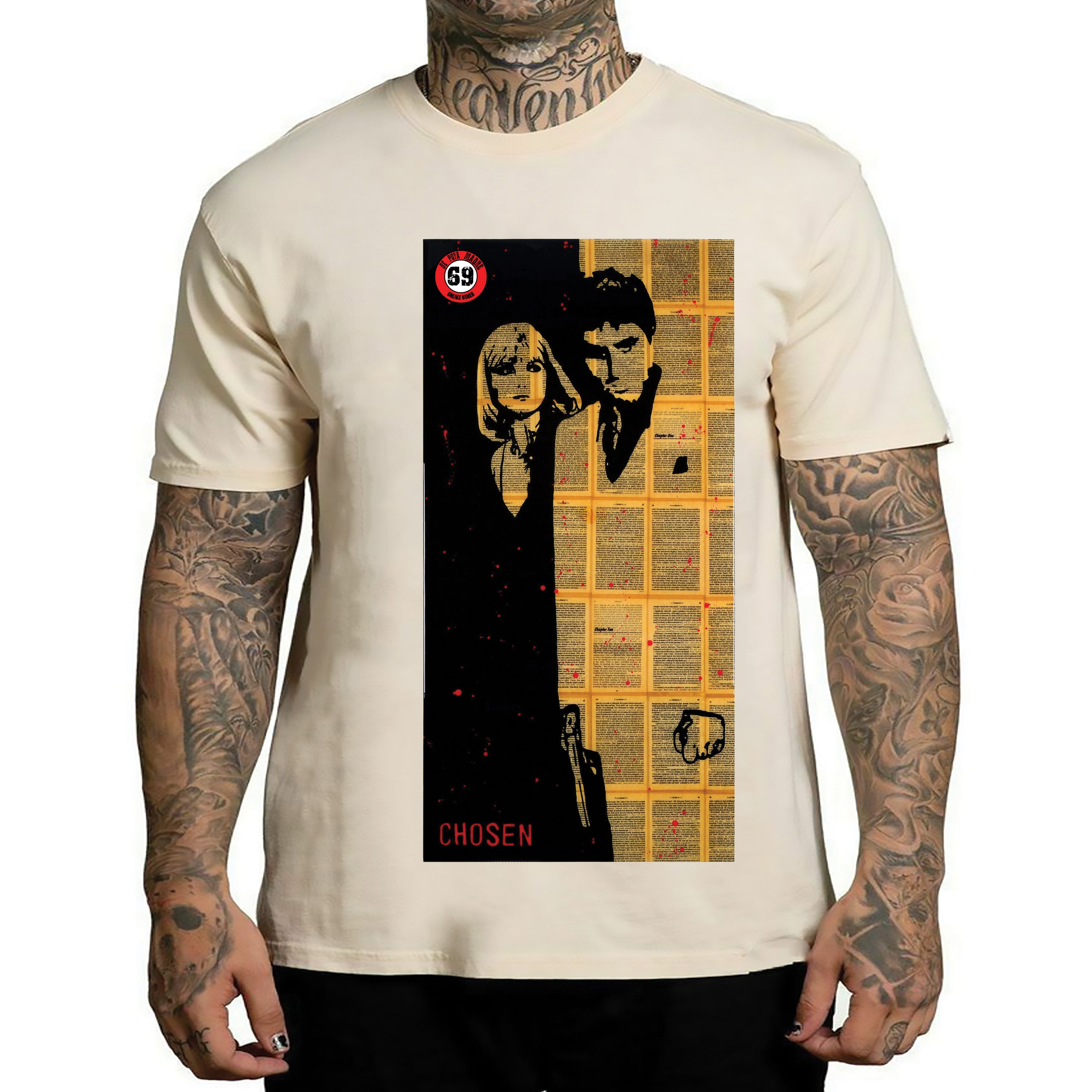 Men's t-shirt featuring Scarface Tony Montana print, showcasing a trendy design with high-quality finishing.