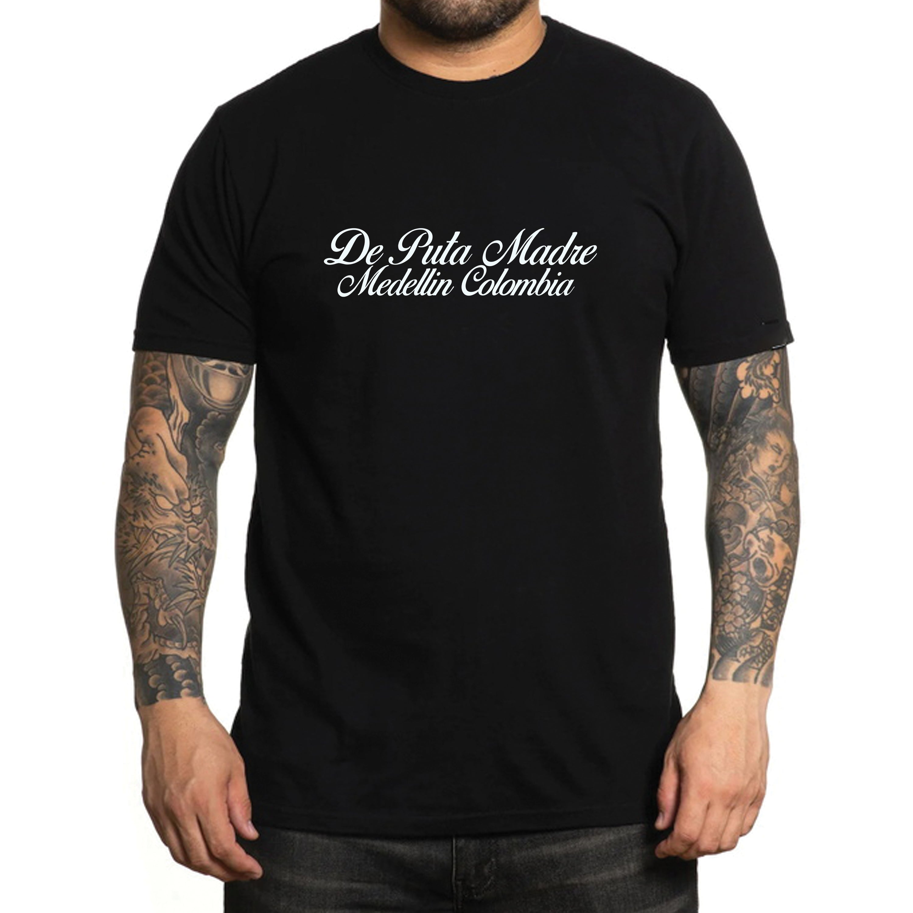 Men's crew-neck t-shirt featuring a trendy Narcos print, made from 100% jersey cotton with high-quality finishing.