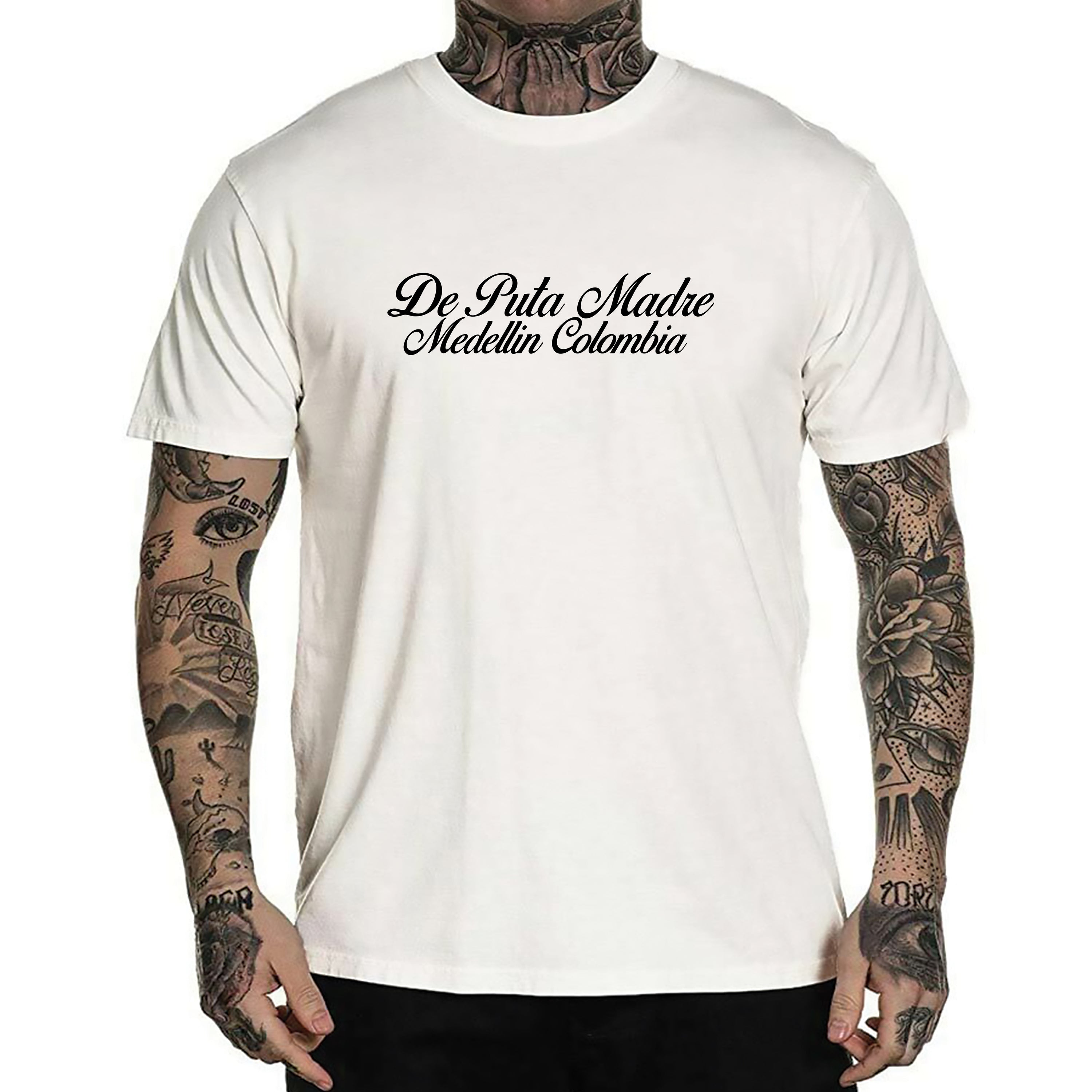 Men's crew-neck t-shirt featuring a trendy Narcos print, made from 100% jersey cotton with high-quality finishing.