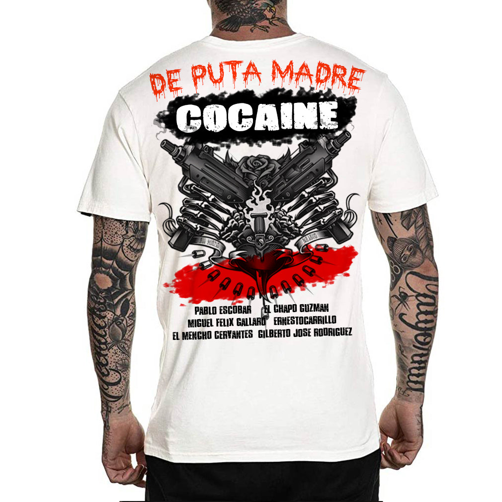 Men's T-Shirt design Los Jeves featuring a trendy Narcos print, made from 100% jersey cotton with high-quality finishing.