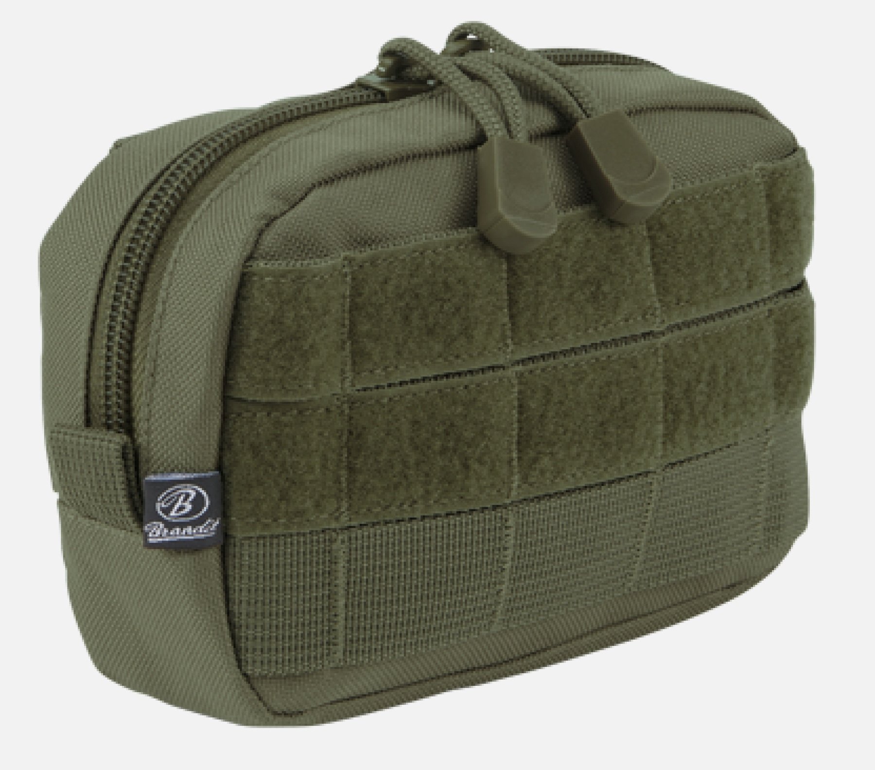 Molle Pouch Compact made of durable DEN600 polyester, featuring PALS loops and a high-quality zipper, ideal for tactical and outdoor use.