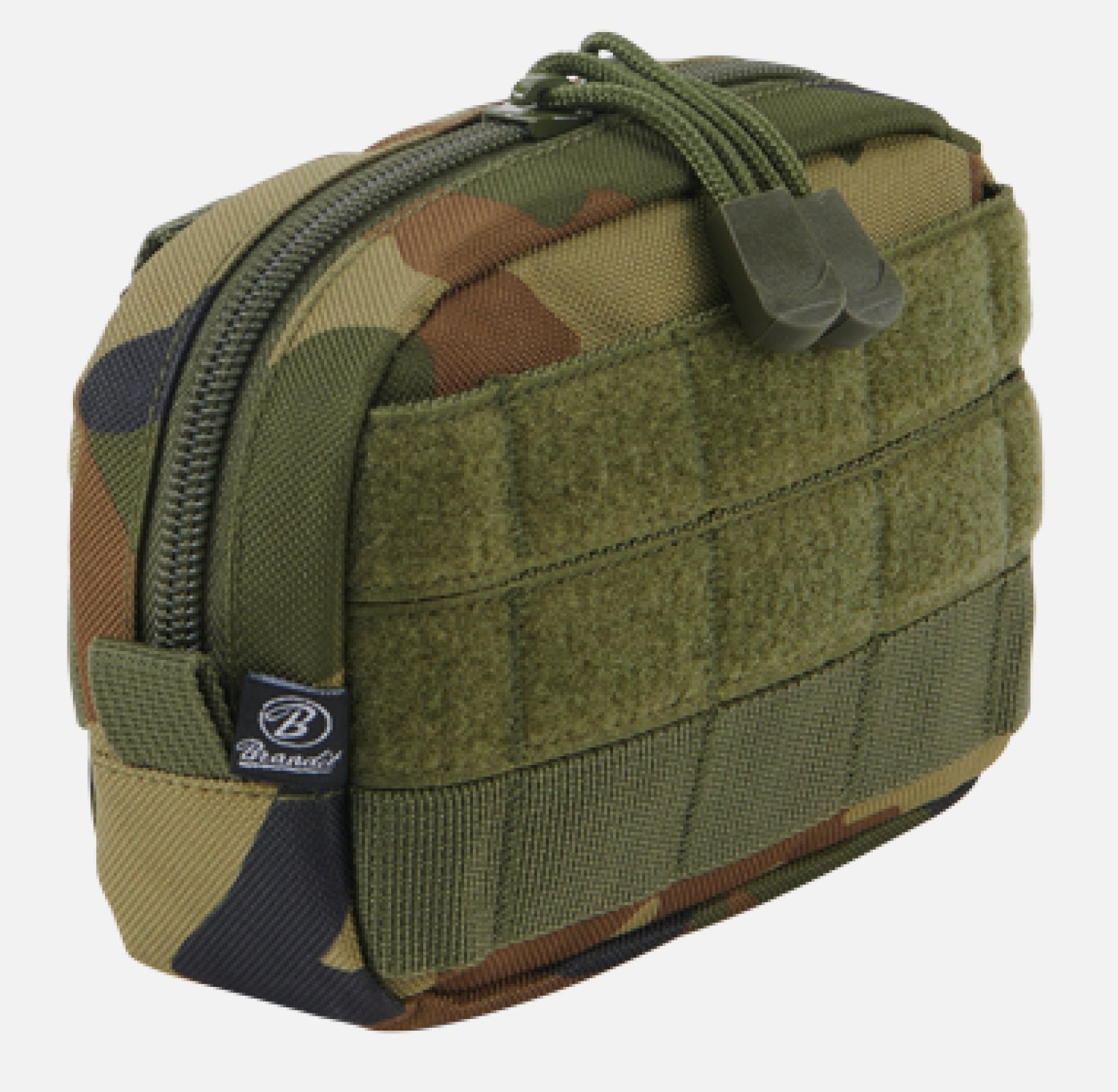 Molle Pouch Compact made of durable DEN600 polyester, featuring PALS loops and a high-quality zipper, ideal for tactical and outdoor use.