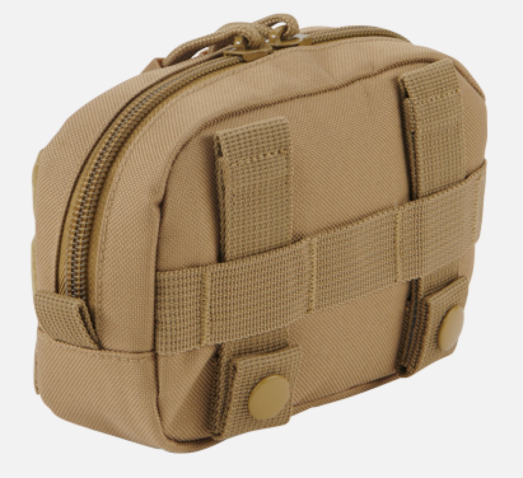 Molle Pouch Compact made of durable DEN600 polyester, featuring PALS loops and a high-quality zipper, ideal for tactical and outdoor use.