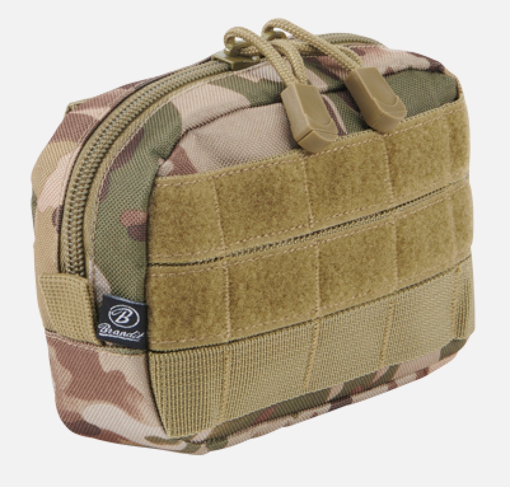 Molle Pouch Compact made of durable DEN600 polyester, featuring PALS loops and a high-quality zipper, ideal for tactical and outdoor use.