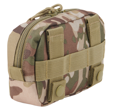 Molle Pouch Compact made of durable DEN600 polyester, featuring PALS loops and a high-quality zipper, ideal for tactical and outdoor use.