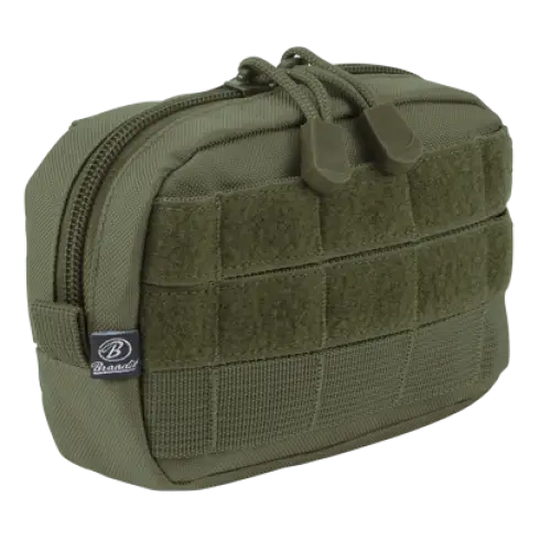 Molle Pouch Compact made of durable DEN600 polyester, featuring PALS loops and a high-quality zipper, ideal for tactical and outdoor use.