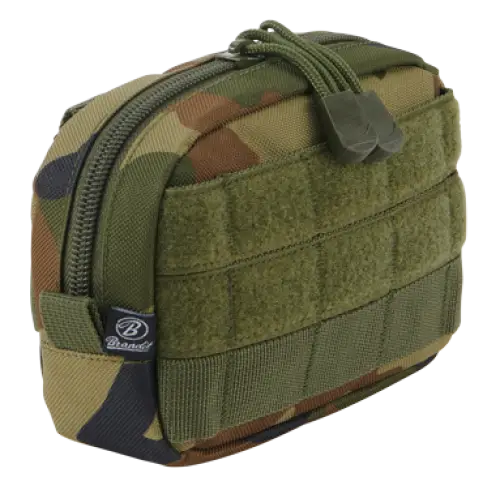 Molle Pouch Compact made of durable DEN600 polyester, featuring PALS loops and a high-quality zipper, ideal for tactical and outdoor use.