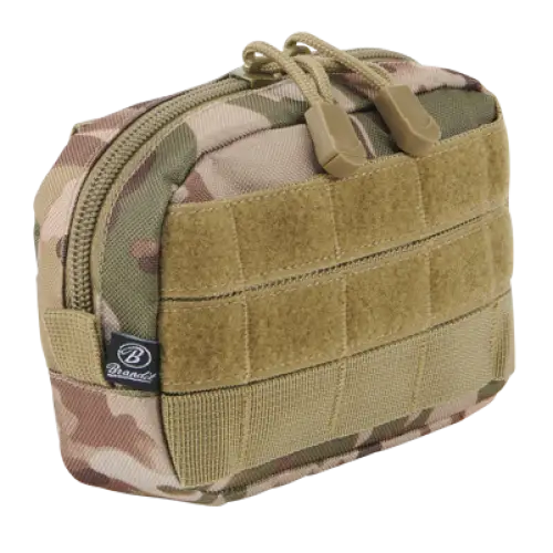 Molle Pouch Compact made of durable DEN600 polyester, featuring PALS loops and a high-quality zipper, ideal for tactical and outdoor use.