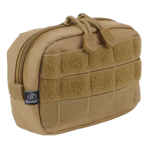 Molle Pouch Compact made of durable DEN600 polyester, featuring PALS loops and a high-quality zipper, ideal for tactical and outdoor use.