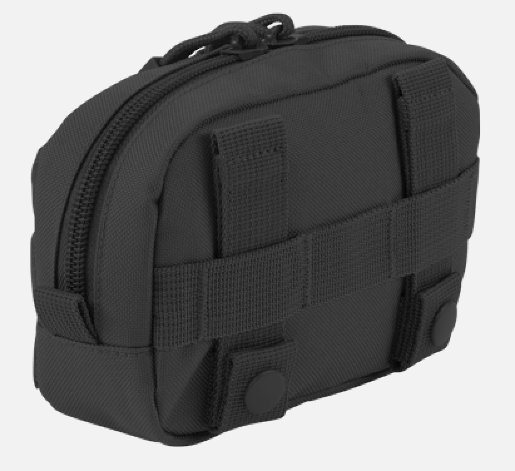 Molle Pouch Compact made of durable DEN600 polyester, featuring PALS loops and a high-quality zipper, ideal for tactical and outdoor use.