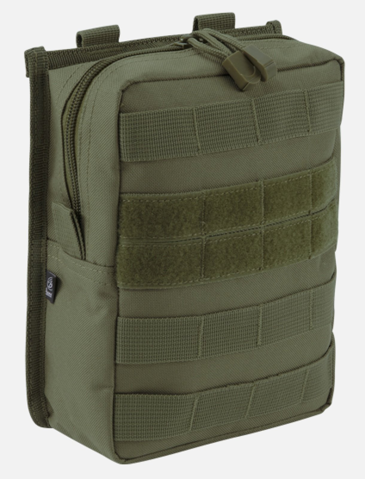 Molle Pouch Cross made from durable 600DEN polyester, featuring PALS fastening loops, high-quality zipper, and internal pockets for organization.