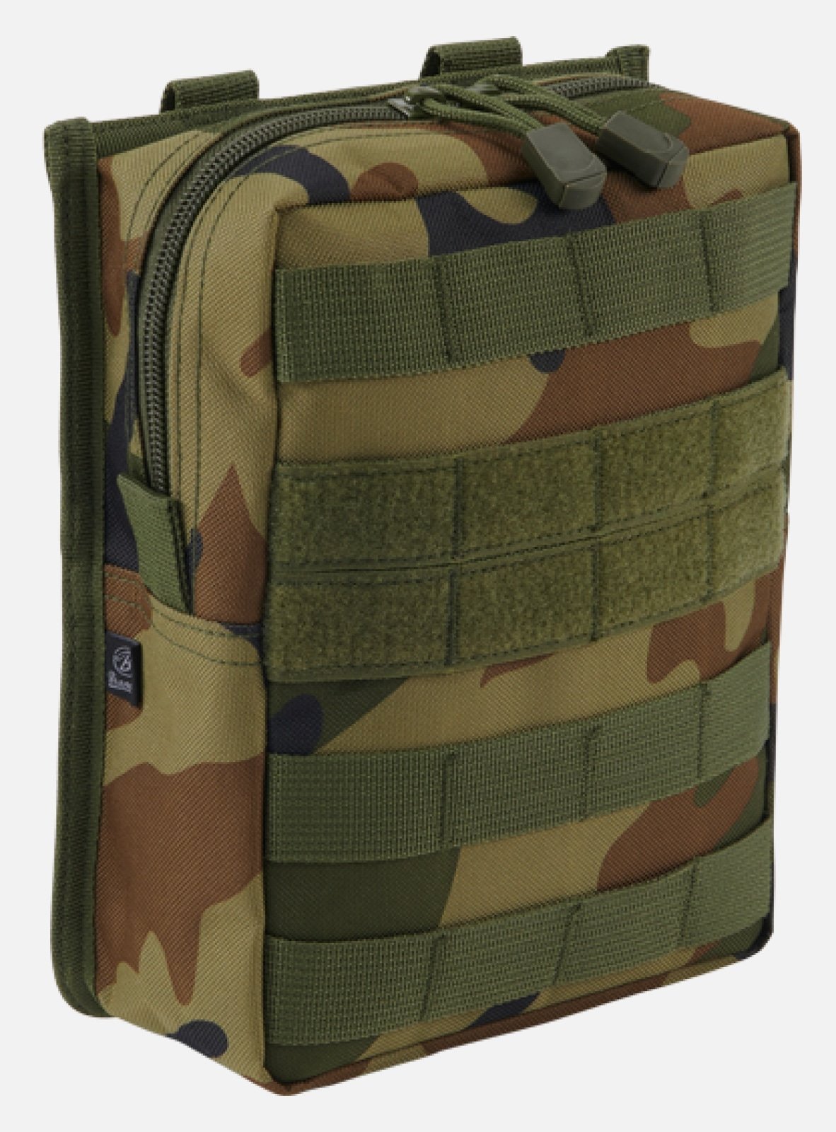 Molle Pouch Cross made from durable 600DEN polyester, featuring PALS fastening loops, high-quality zipper, and internal pockets for organization.