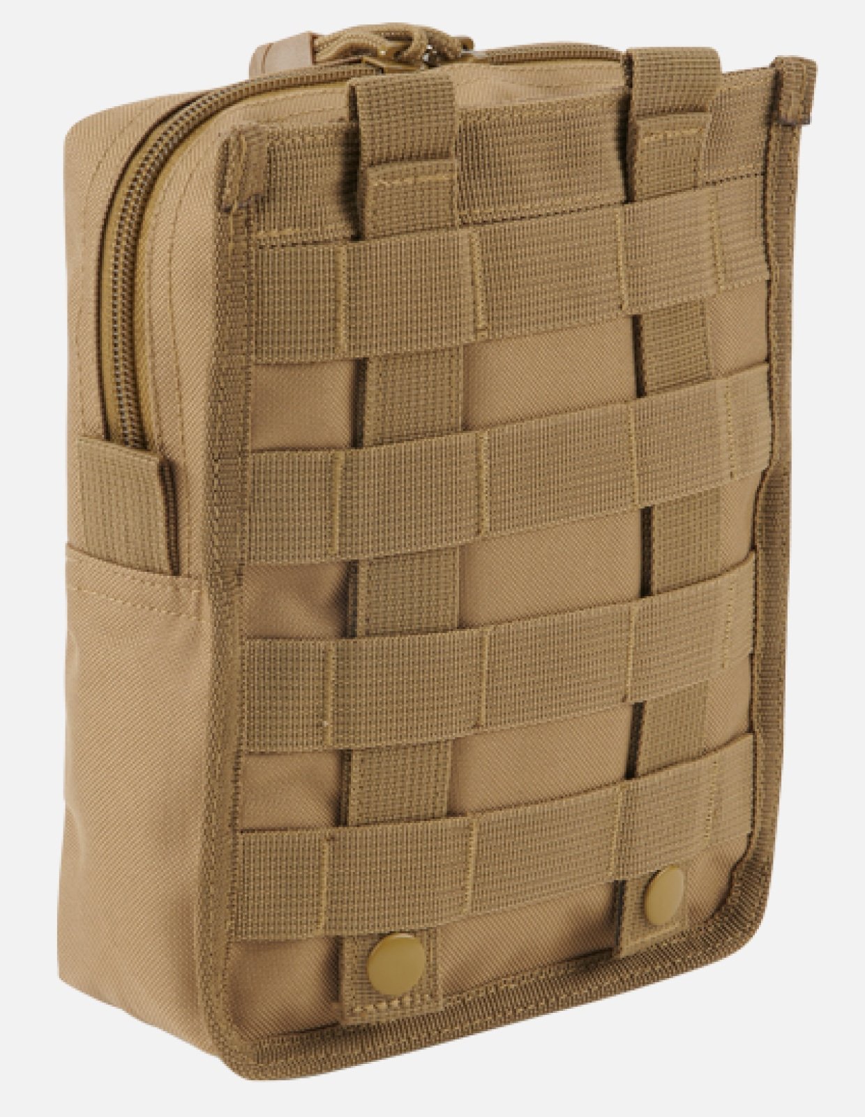 Molle Pouch Cross made from durable 600DEN polyester, featuring PALS fastening loops, high-quality zipper, and internal pockets for organization.