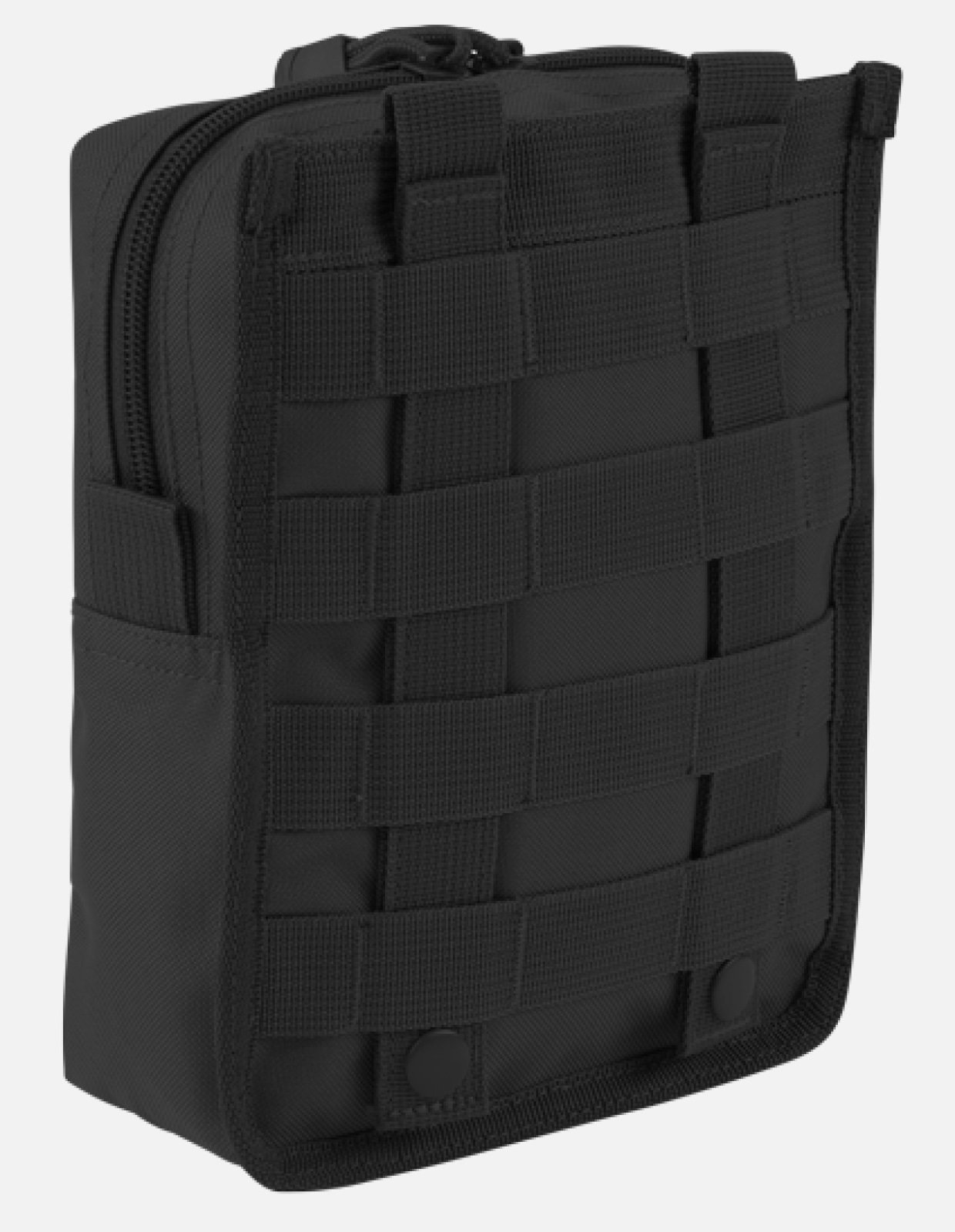 Molle Pouch Cross made from durable 600DEN polyester, featuring PALS fastening loops, high-quality zipper, and internal pockets for organization.