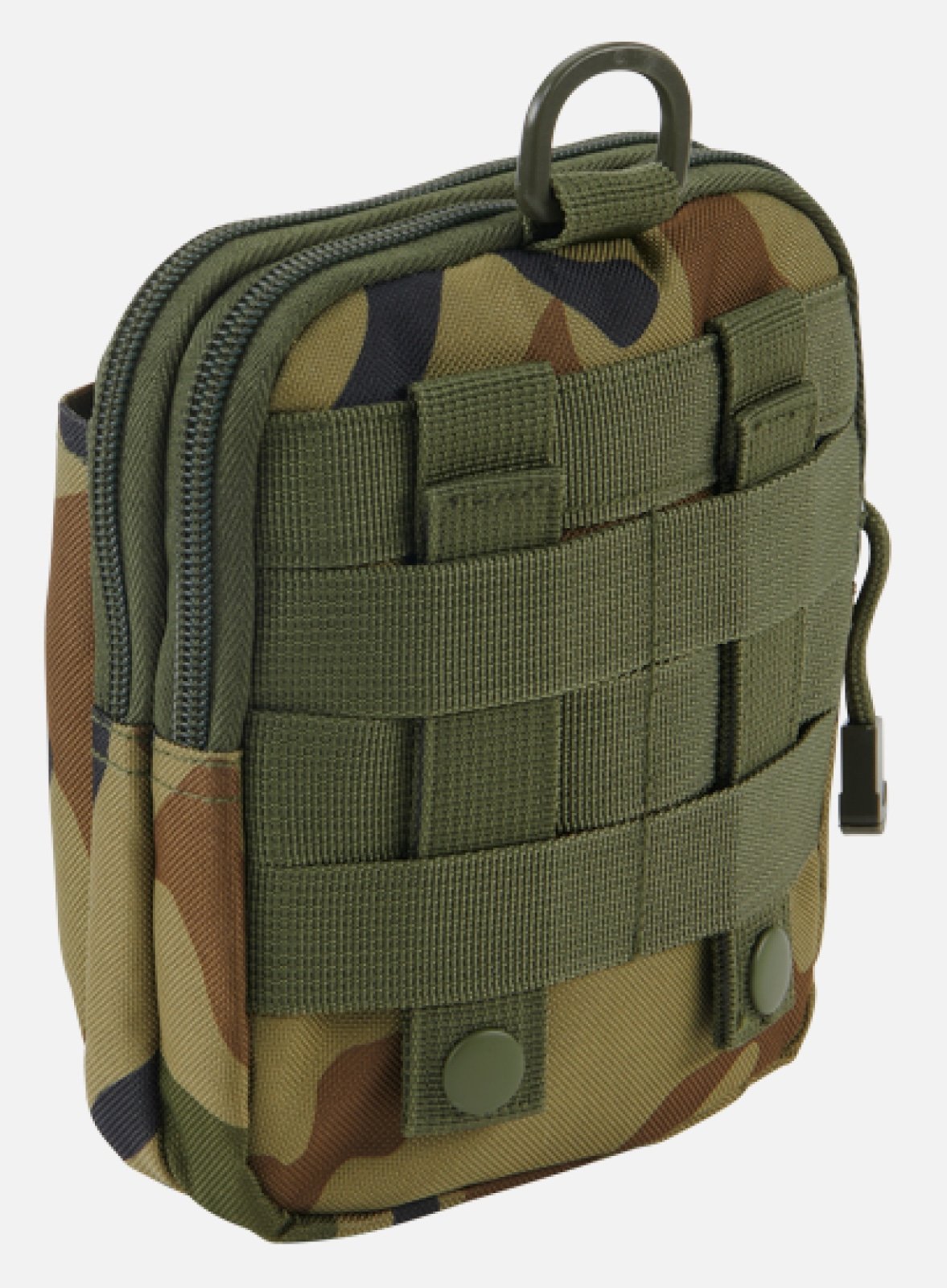 Molle Pouch Functional made from durable 600DEN polyester, featuring multiple compartments and PALS fastening loops for versatile attachment.