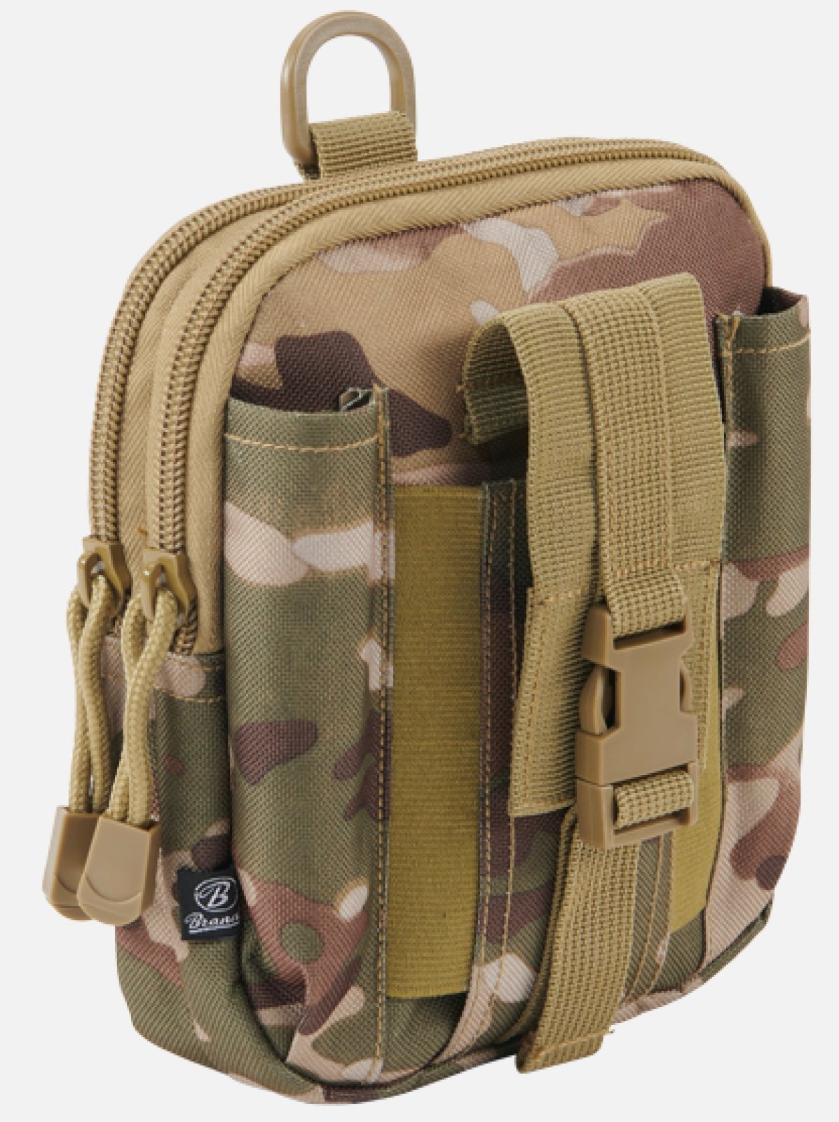 Molle Pouch Functional made from durable 600DEN polyester, featuring multiple compartments and PALS fastening loops for versatile attachment.