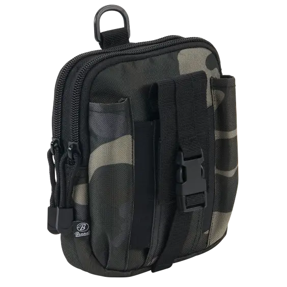 Molle Pouch Functional made from durable 600DEN polyester, featuring multiple compartments and PALS fastening loops for versatile attachment.