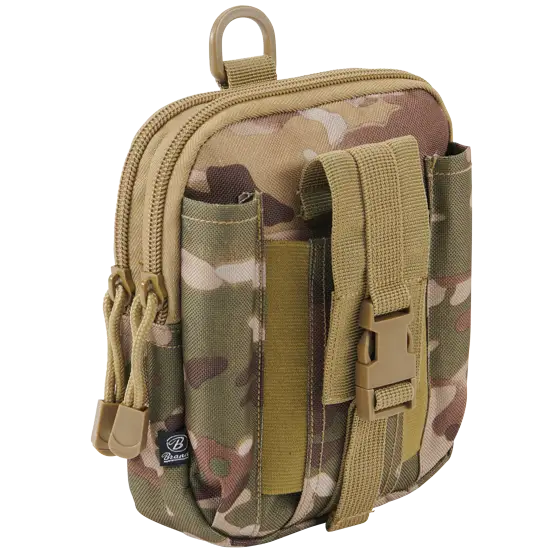 Molle Pouch Functional made from durable 600DEN polyester, featuring multiple compartments and PALS fastening loops for versatile attachment.