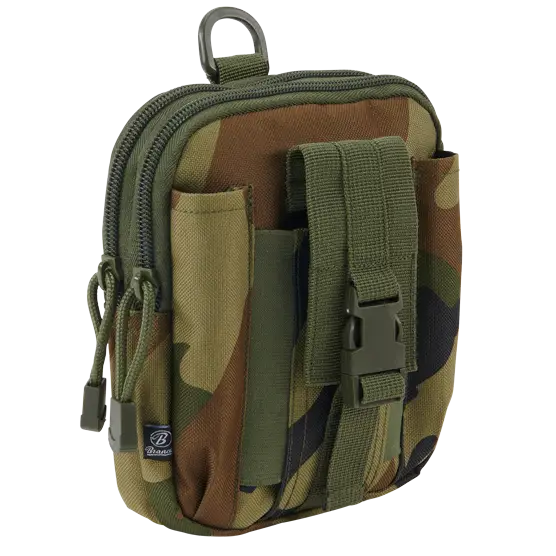 Molle Pouch Functional made from durable 600DEN polyester, featuring multiple compartments and PALS fastening loops for versatile attachment.