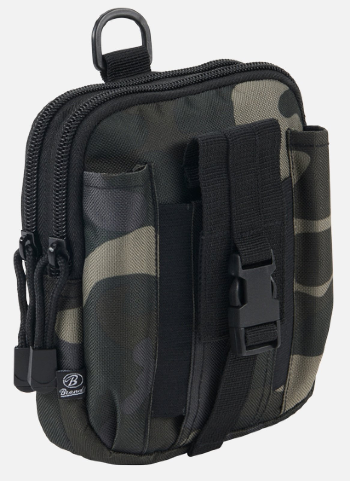 Molle Pouch Functional made from durable 600DEN polyester, featuring multiple compartments and PALS fastening loops for versatile attachment.