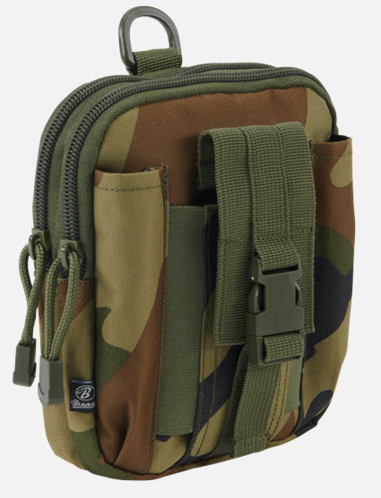 Molle Pouch Functional made from durable 600DEN polyester, featuring multiple compartments and PALS fastening loops for versatile attachment.