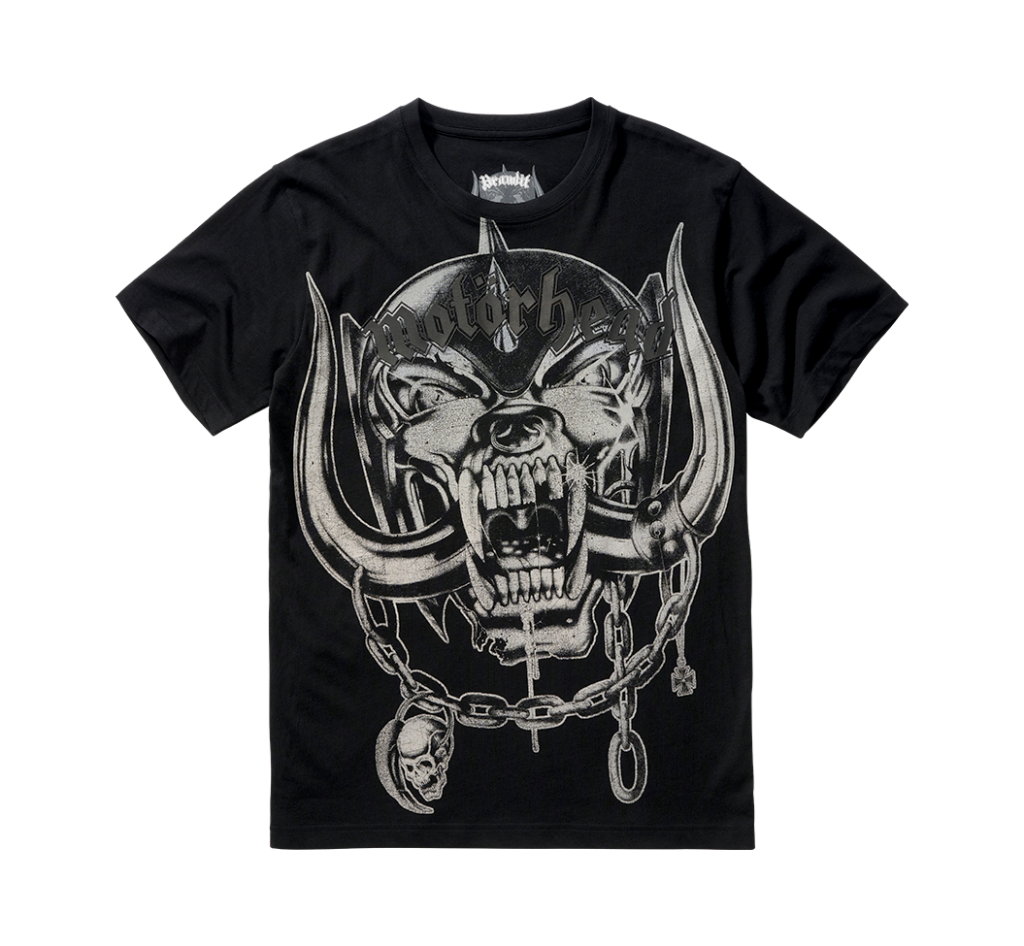 Motörhead T-Shirt featuring the Warpig print, made from 100% cotton, showcasing a bold and iconic design.