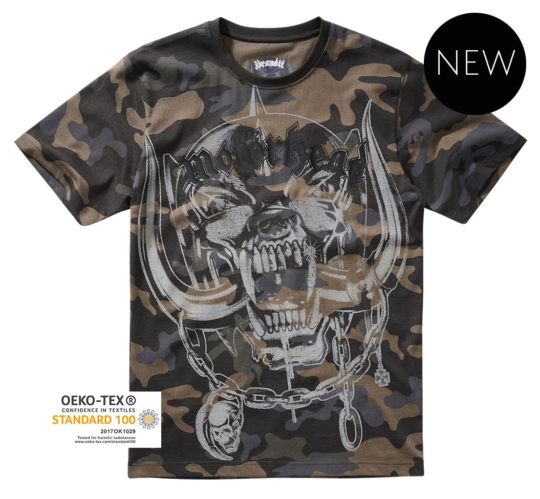 Motörhead T-Shirt featuring the Warpig print, made from 100% cotton, showcasing a bold and iconic design.