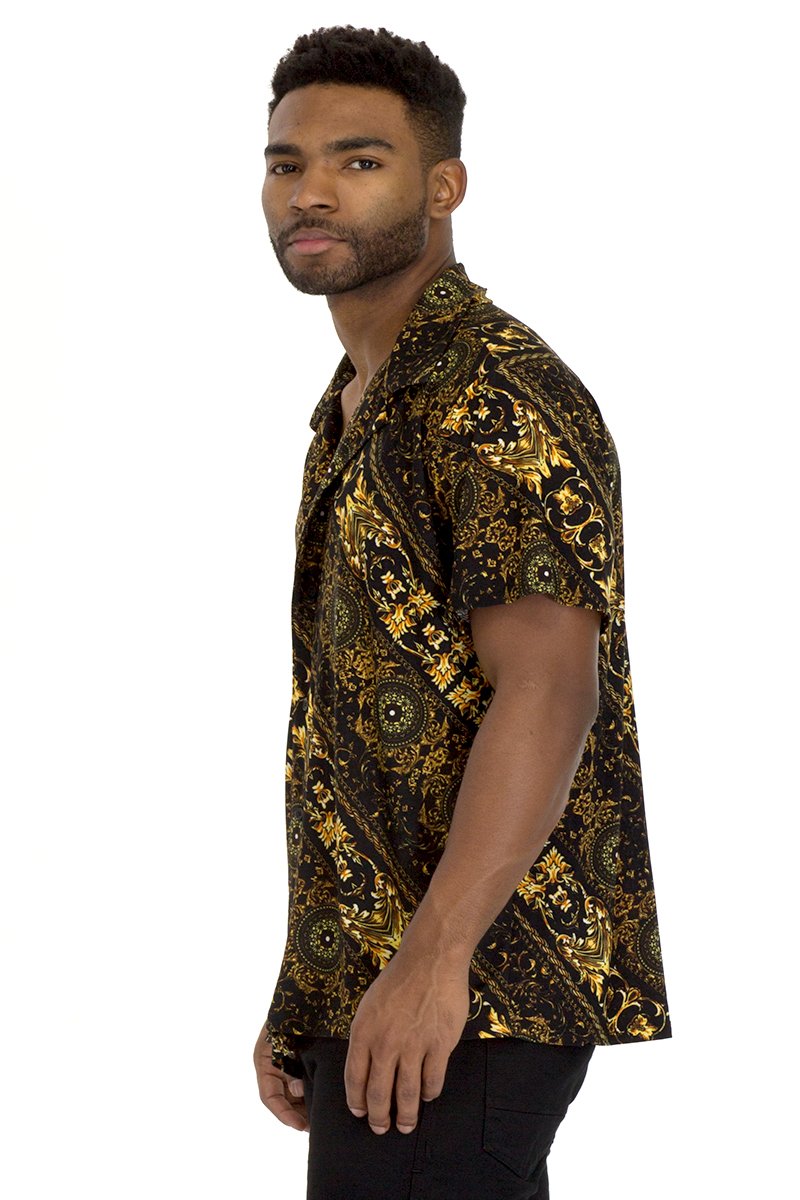 A stylish Pendant Button Down Shirt featuring an open spread collar, 5-button closure, and extended sleeves, crafted from a premium polyester blend.