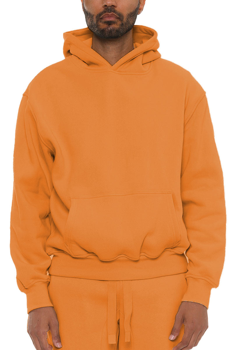 Pro Comfort Cotton Blend Hoodie in a stylish oversize fit, showcasing its luxurious fabric and standard pocket design.